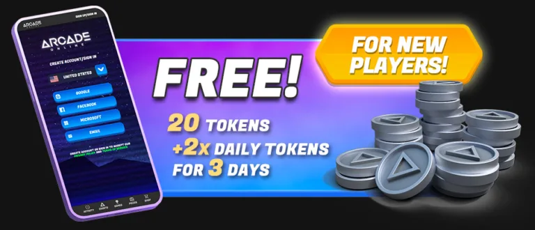 Online Arcade Free Tokens for New Players