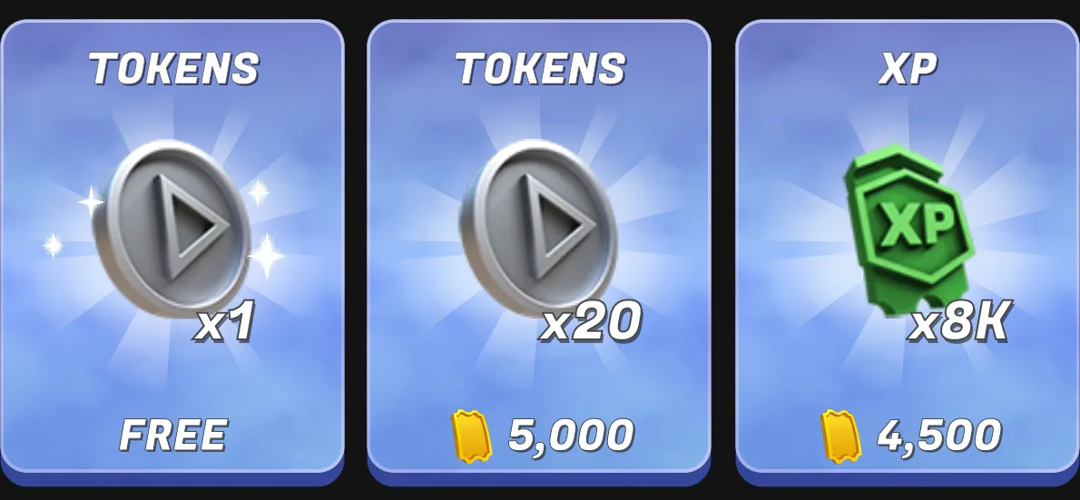 Tokens and Daily Offers at Arcade Online